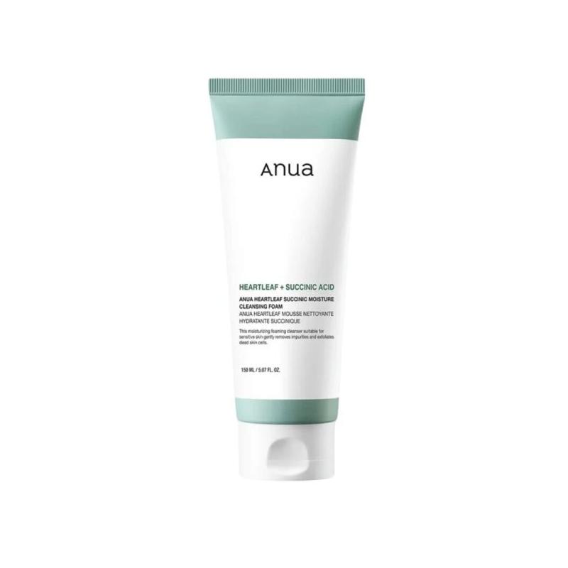 Anua – Heartleaf Succinic Moisture Cleansing Foam, 150ml
