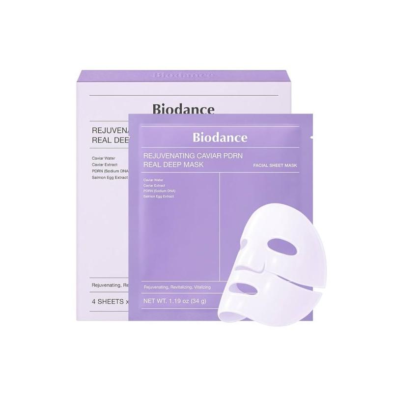 Biodance – Rejuvenating Caviar PDRN Real Deep Mask, 34g x 4pcs