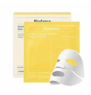 Biodance – Radiant Vita Niacinamide Real Deep Mask 1Box, 34g*4ea